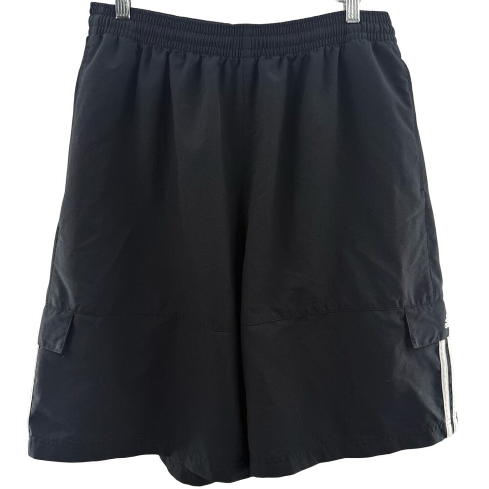 Adidas Vintage Loose Fit 2005 Men’s Athletic Cargo Shorts Unlined Size Large
